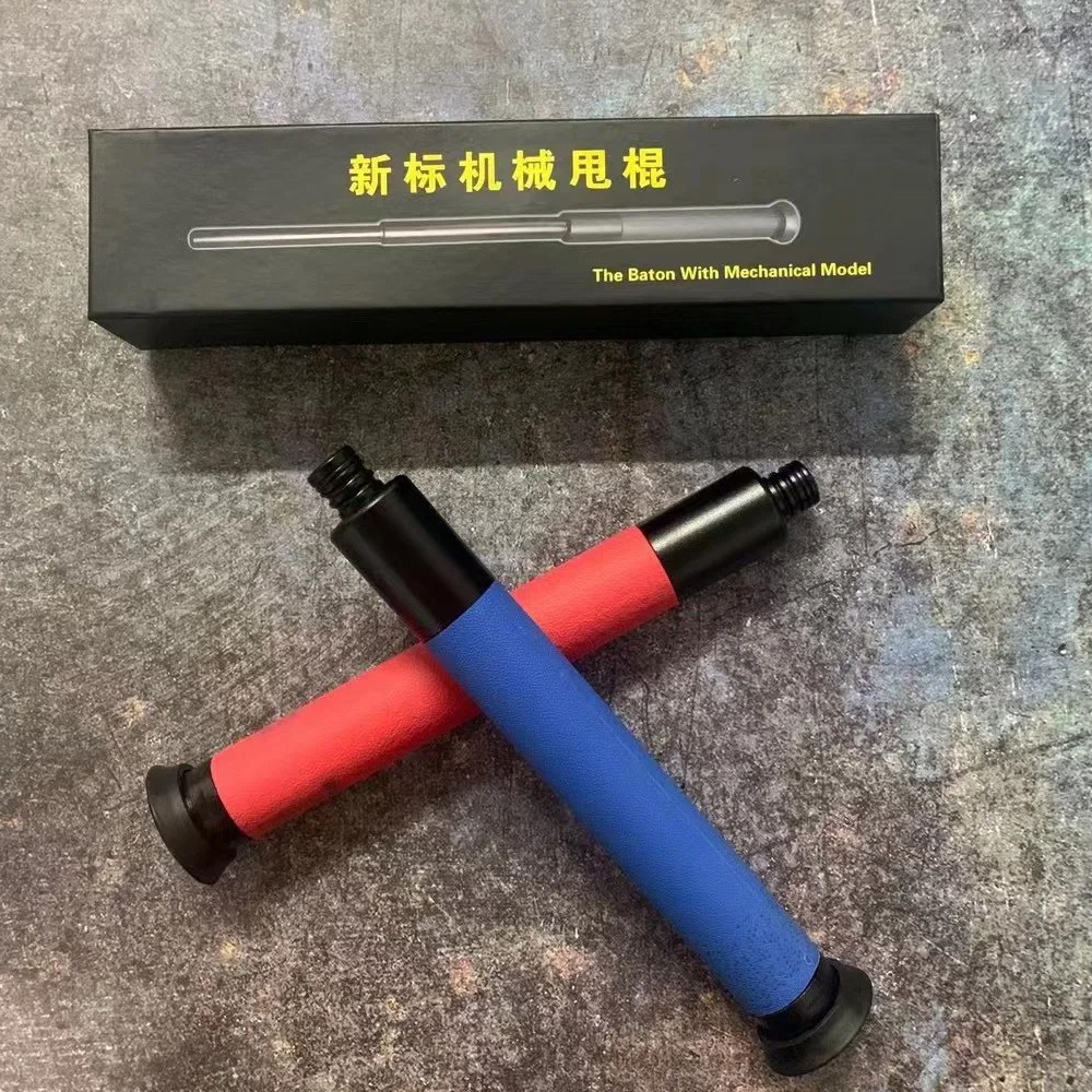 High Quality Police Steel Expandable Baton (Red & Blue)-6.jpg