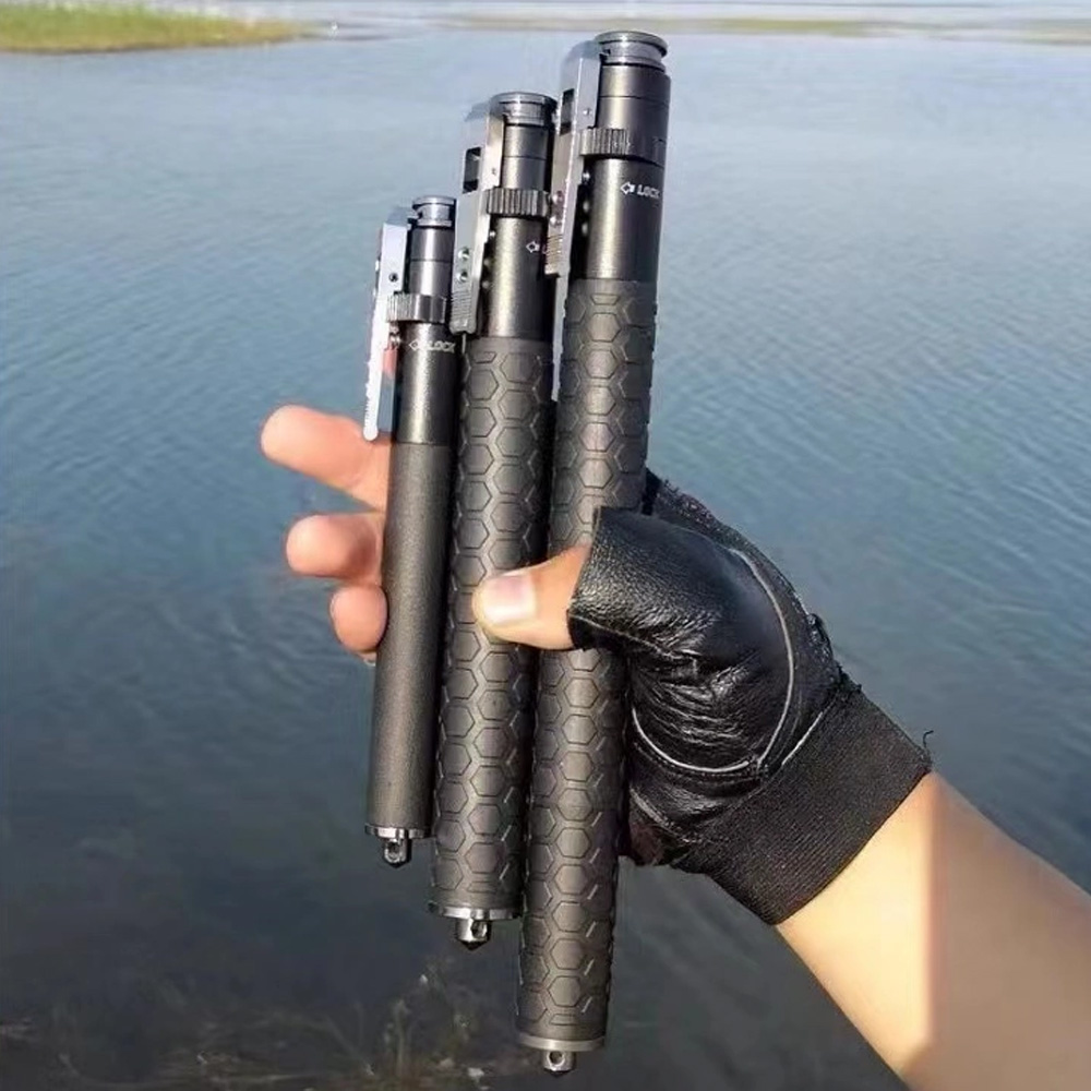 Automatic Spring Swing Stick Pen Stick Self Defense 3-Section Telescopic Stick-3.jpg